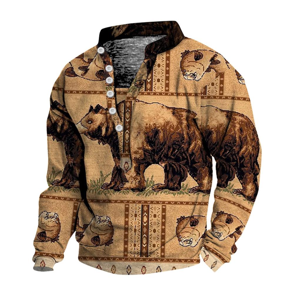 05khaki Kapuzenpullover für Herren