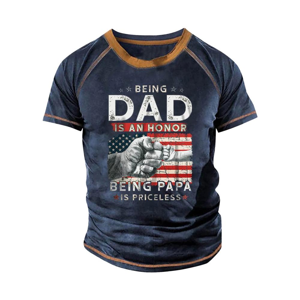 05-marine Kurzarm Shirts Herren
