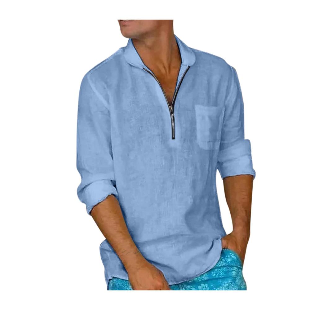 03blau Langarmshirts für Herren
