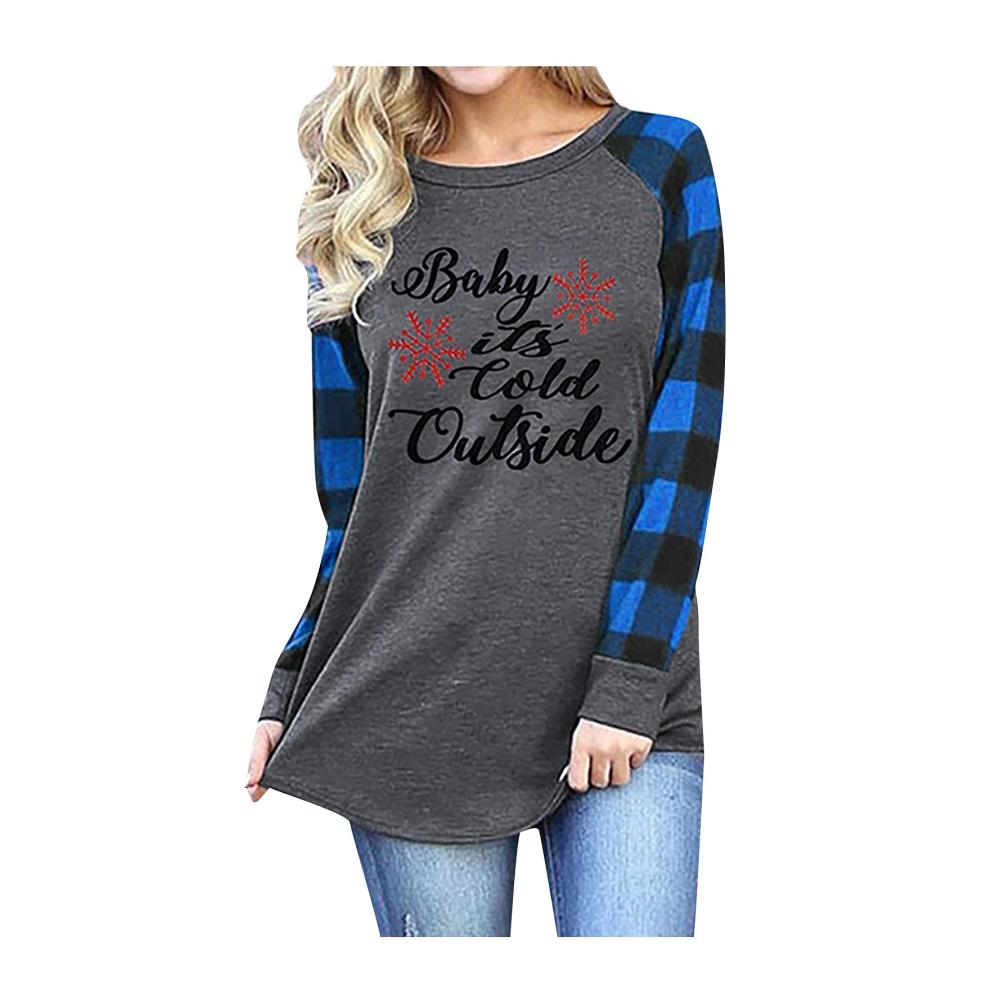 01-blau Weihnachts Sweatshirt