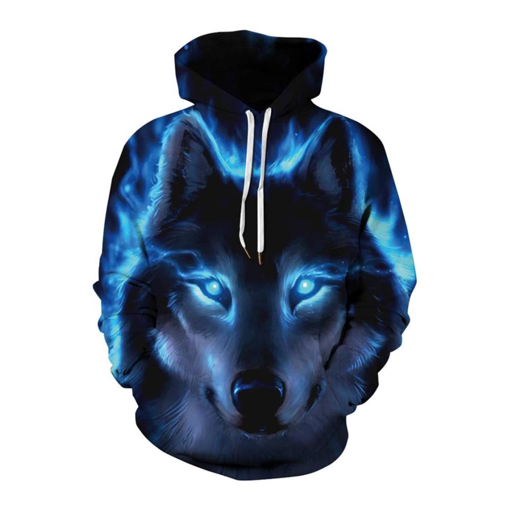 A-schwarzer Wolf mit Blauen Augen
