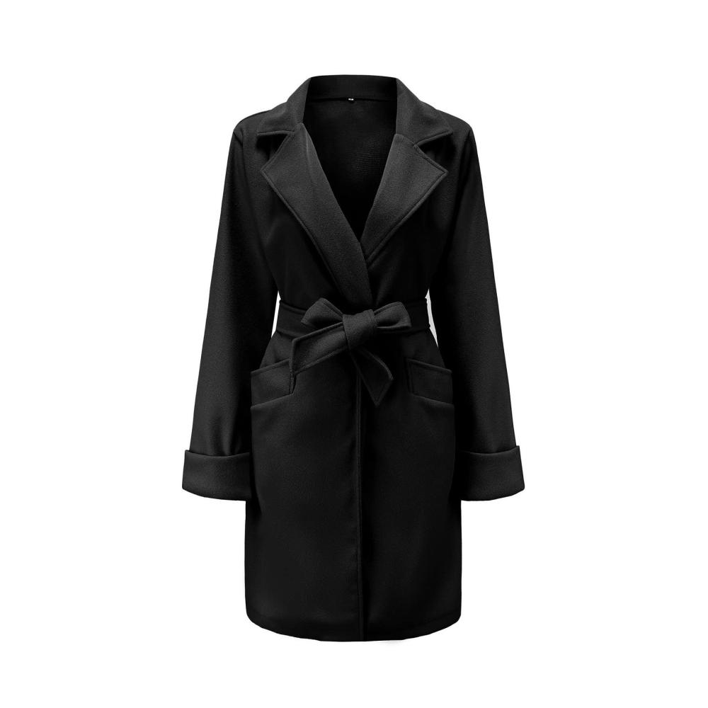 01-schwarz Damen Jacken Mäntel Winter