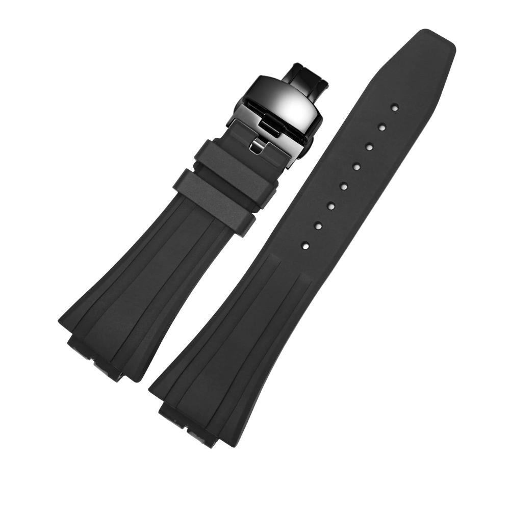 Schwarzes Armband schwarze Schnalle