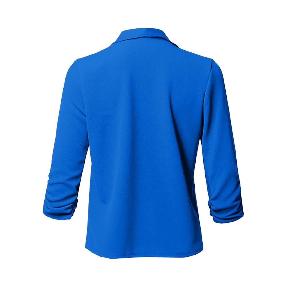 01-blau Strickjacke Damen Strickmantel