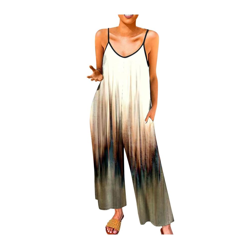 01-grau Damen Jumpsuit Latzhosen Sommer