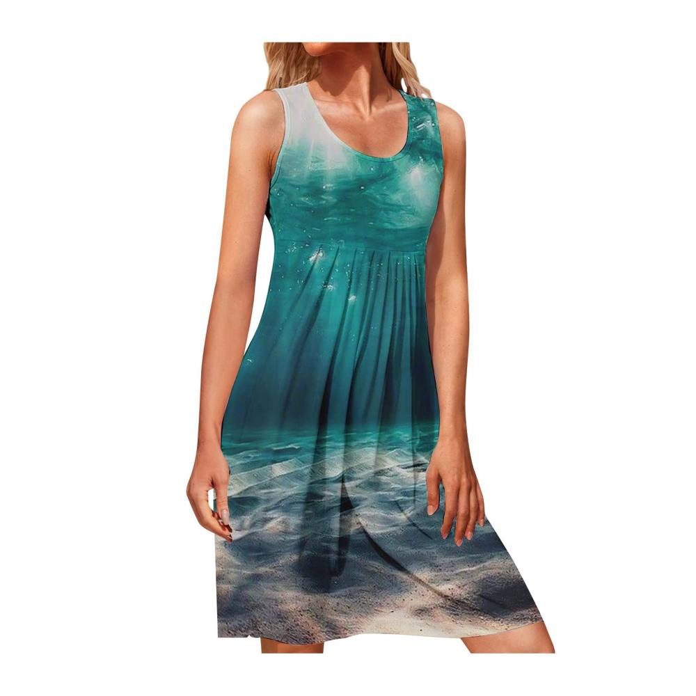 05-dunkelblau Damen Sommerkleider