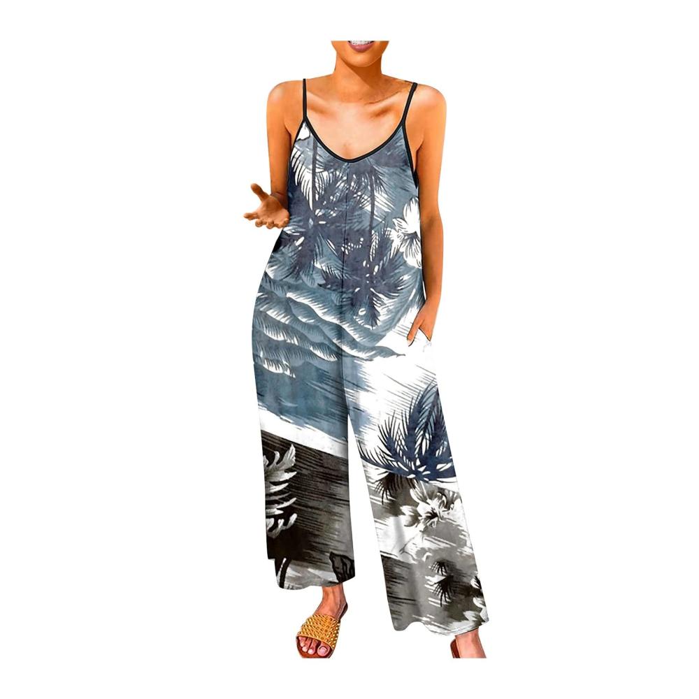 04-marine Damen Jumpsuit Latzhosen Sommer