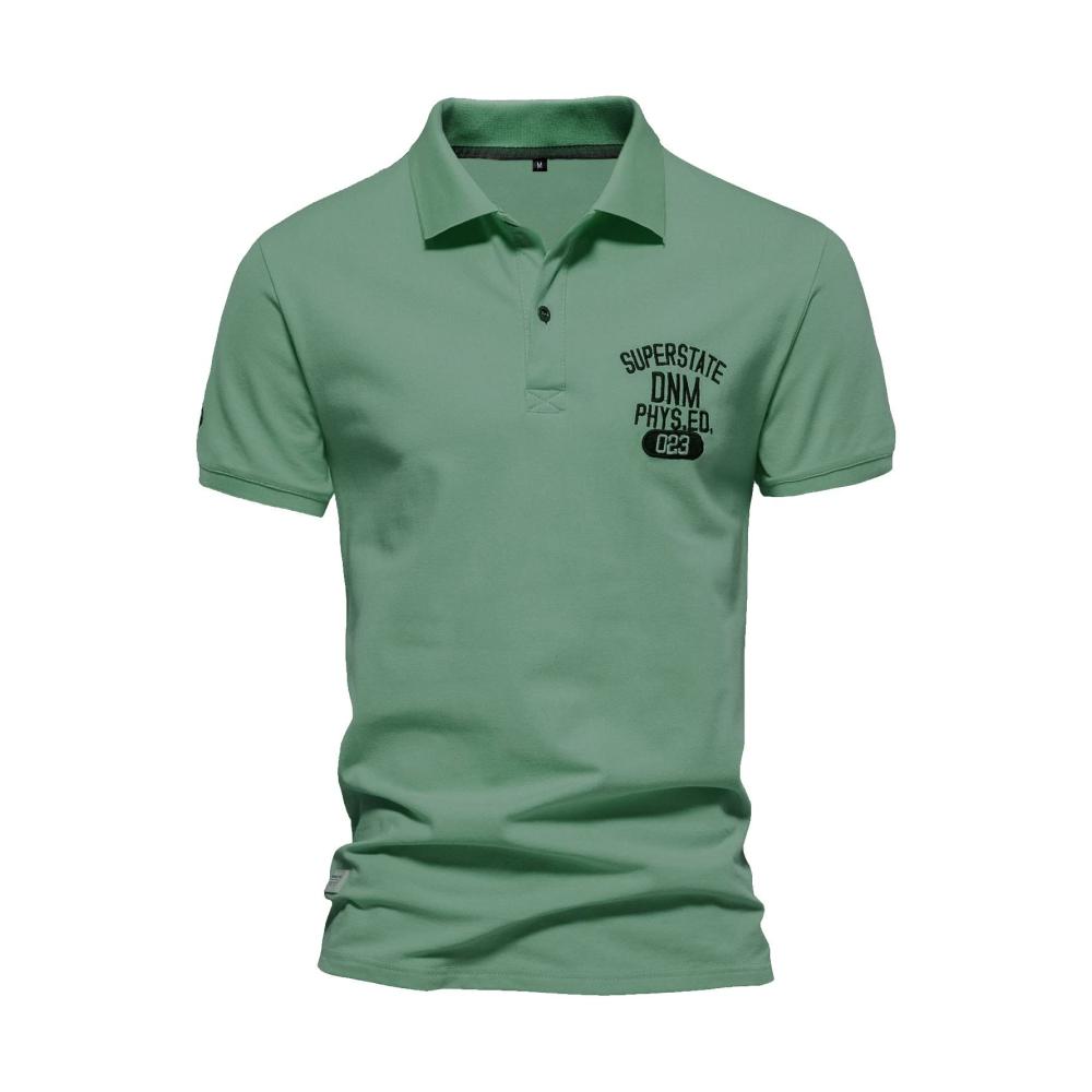 01-grün Kurzarm Shirts Herren