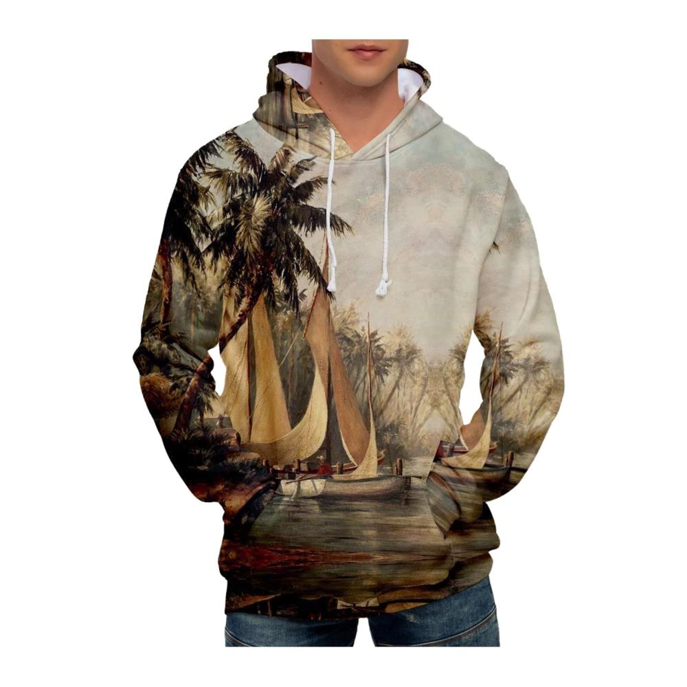 09khaki Hoodie Herren Pullover Sweatshirt