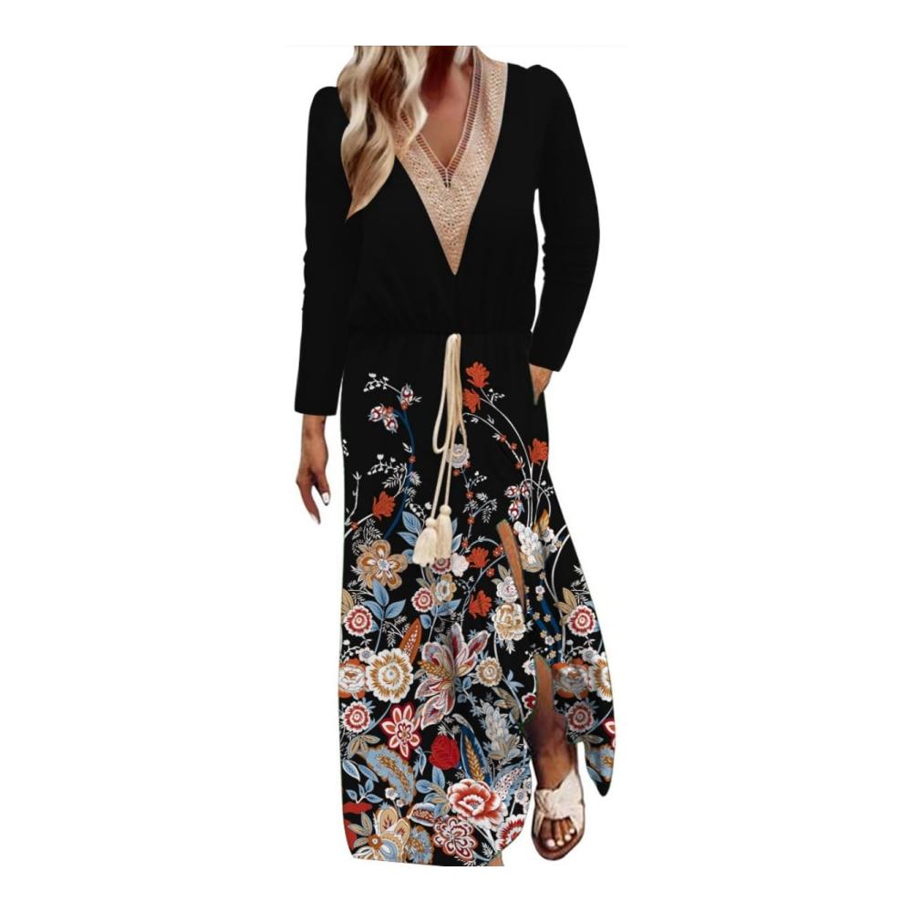 Schwarze Vintage Blumen