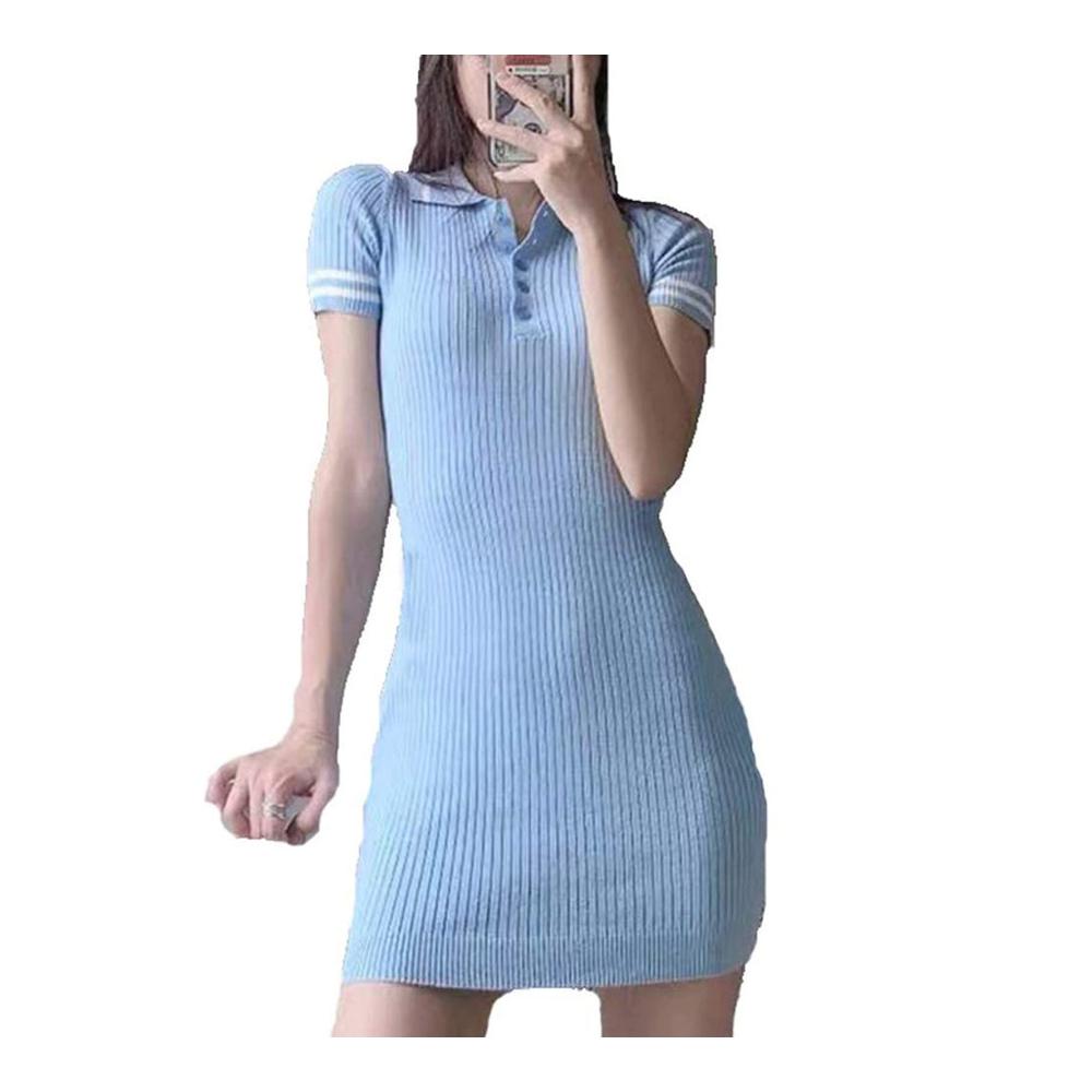 Blau A Kleid