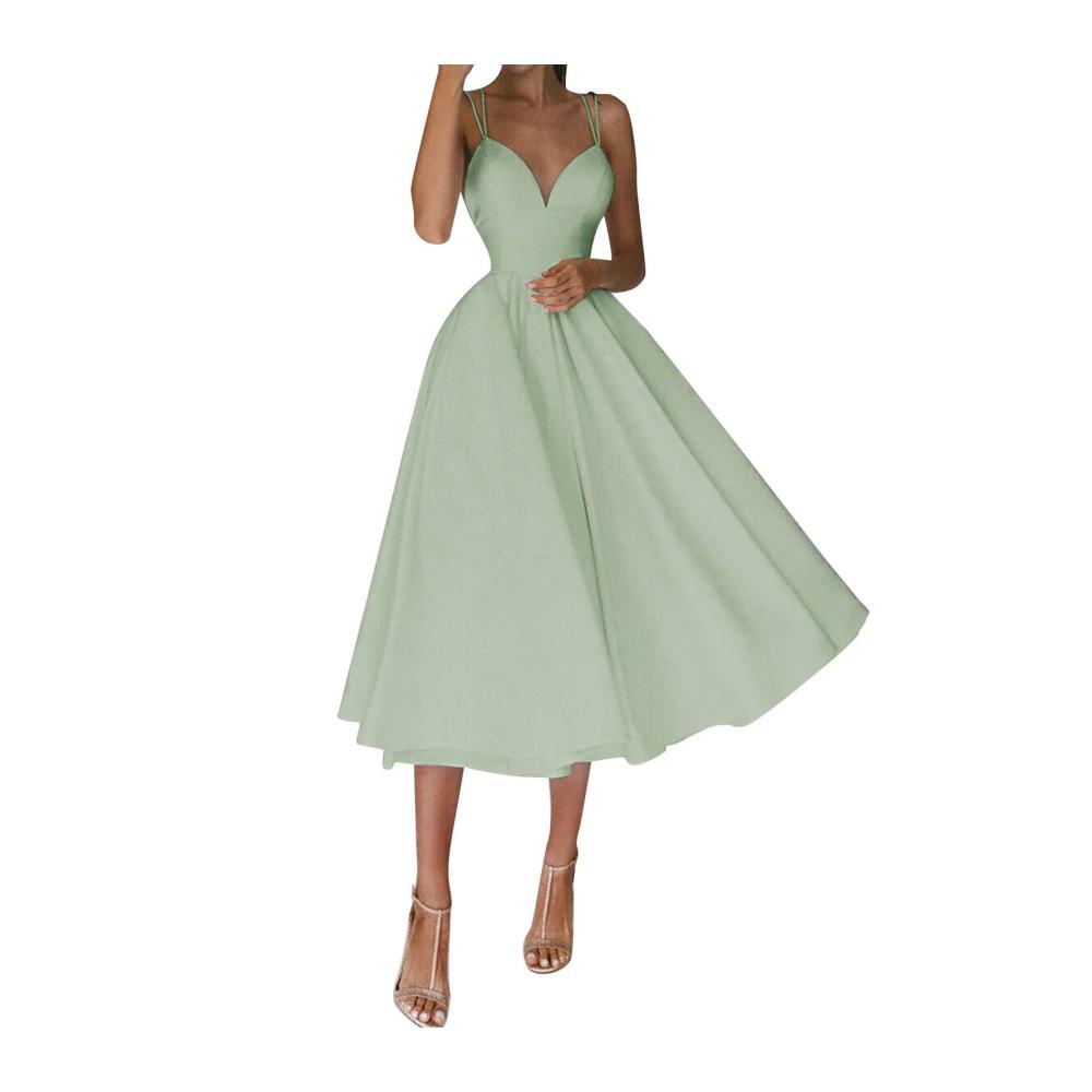 01grün Kleid Damen Partykleid Kleider