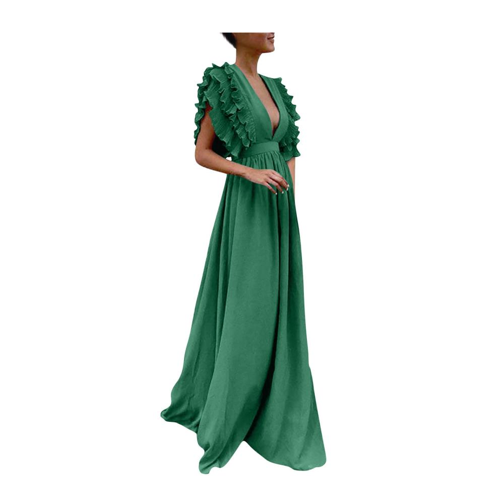 03grün Kleid Damen Partykleid Kleider