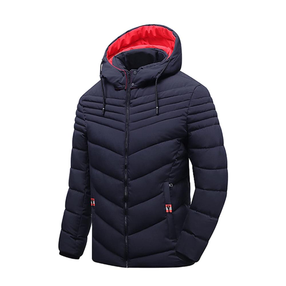 02dunkelblau Herren Wintermantel