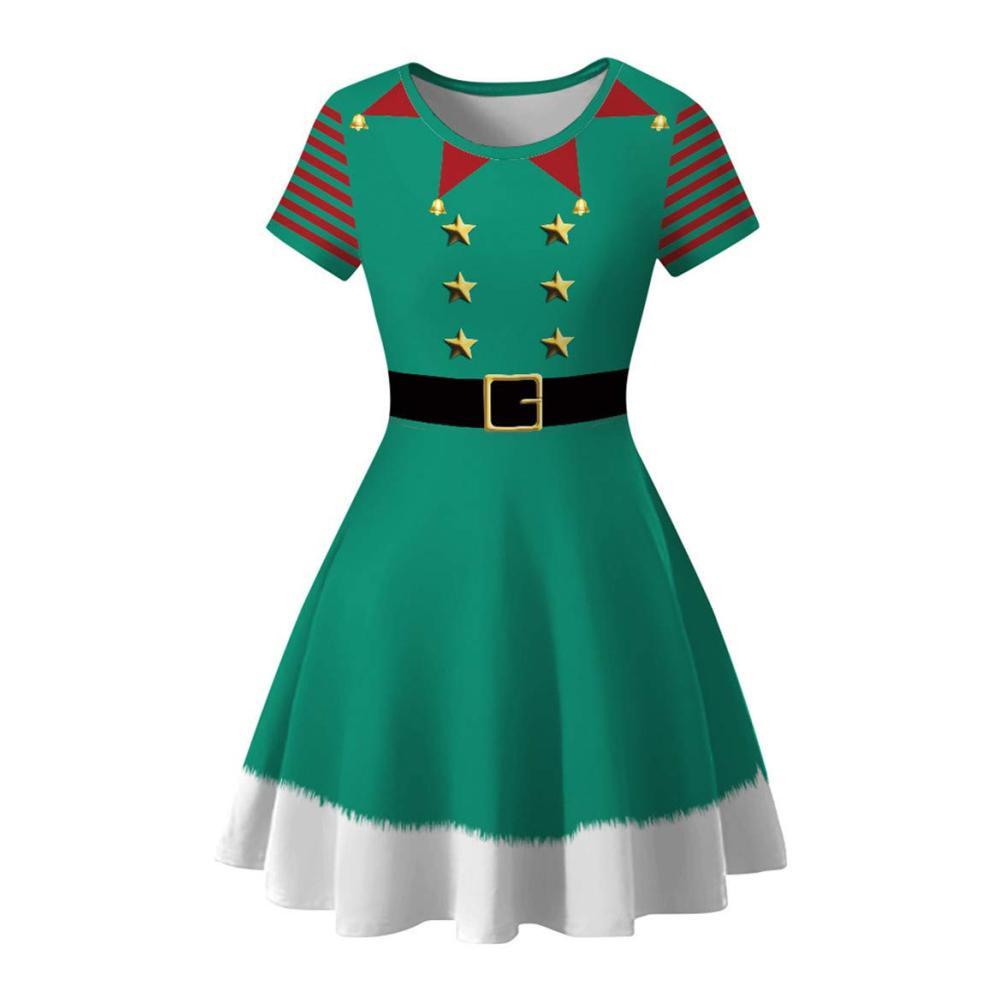 Rote und Grüne Streifen Weihnachtself