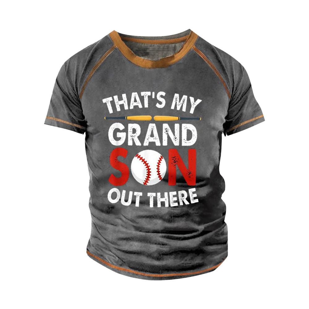 03-grau Kurzarm Shirts Herren