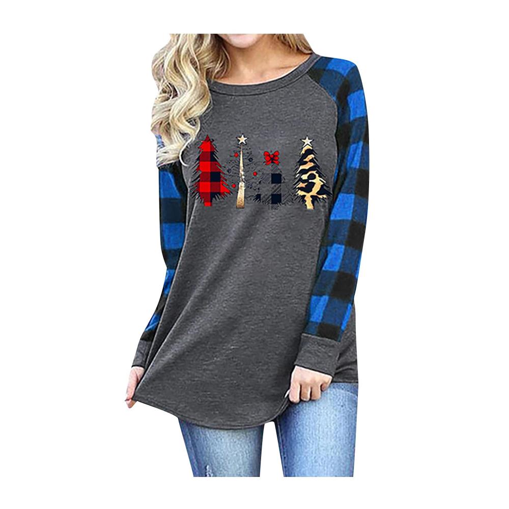 02-blau Weihnachts Sweatshirt