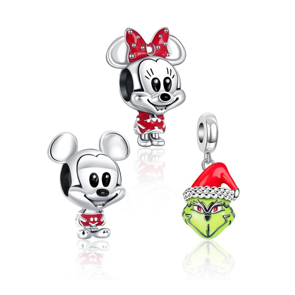 Minnie Mickey Christmas Monster Mouse Charm