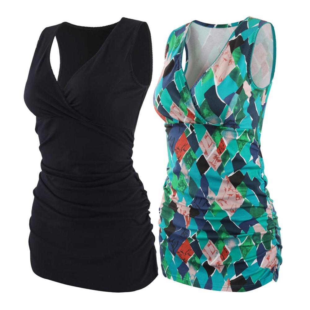 Black green Pattern/2-pk