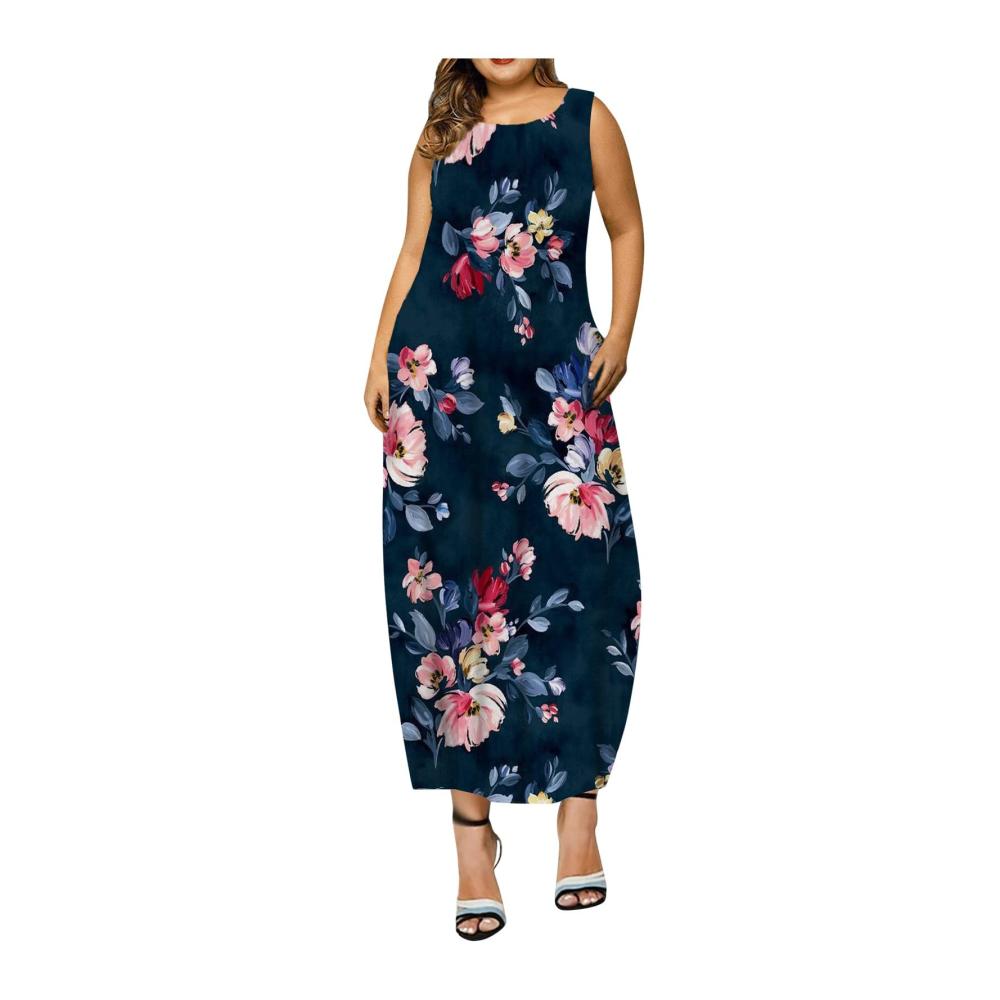 01-dunkelblau Sommerkleid Damen Kurz