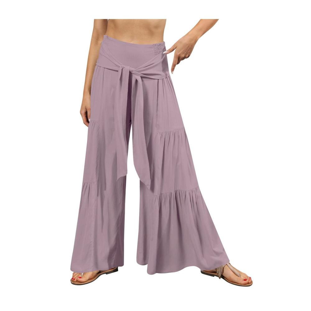 02-helles Lila Hosen Damen Sommer