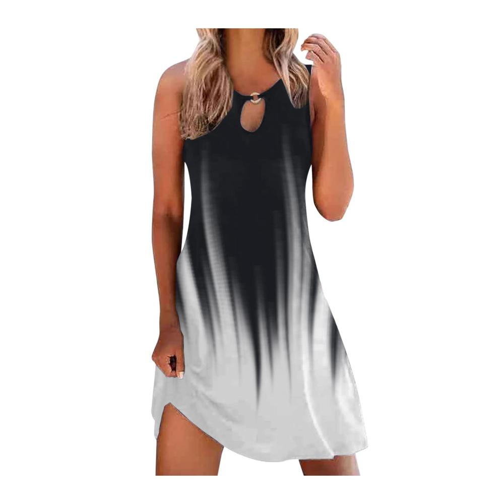 03-weiß Sommerkleider Damen