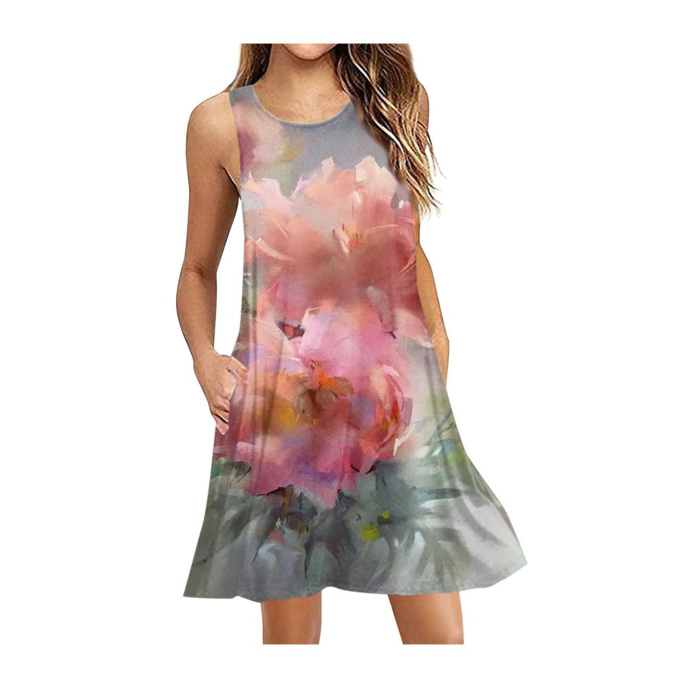 04-rosa Damen Sommerkleider