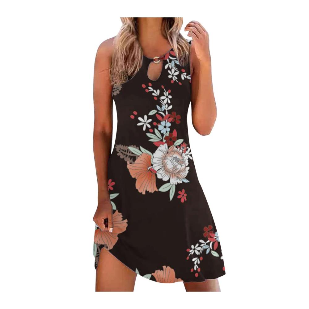 04-schwarz Sommerkleider Damen