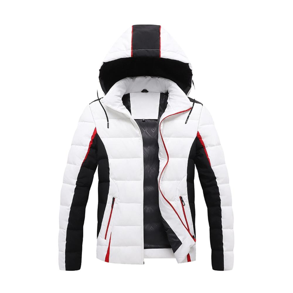 05weiß Herren Wintermantel