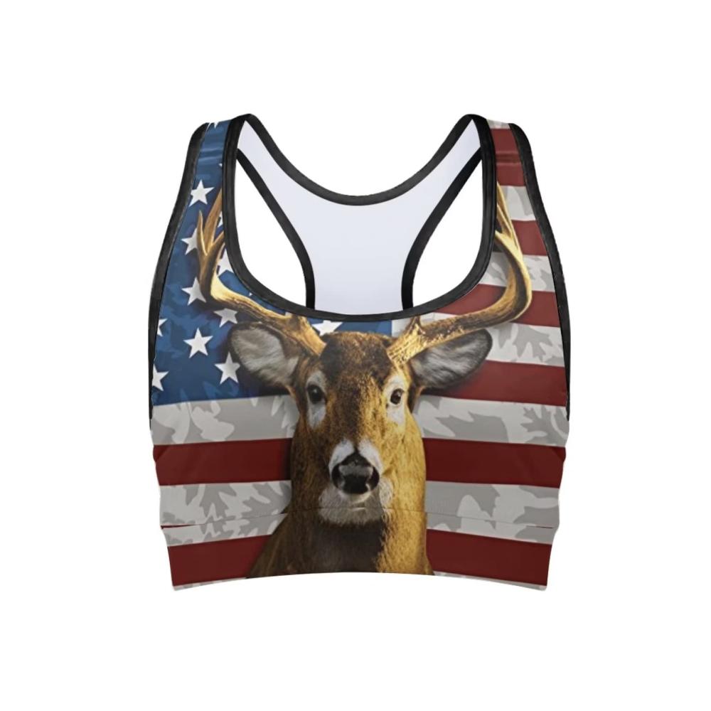 Amerikanische Flagge Hirsch