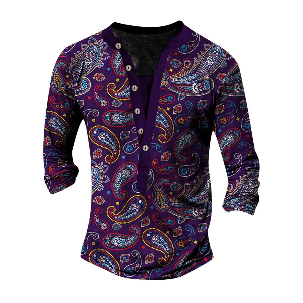 04lila Langarmshirts für Herren