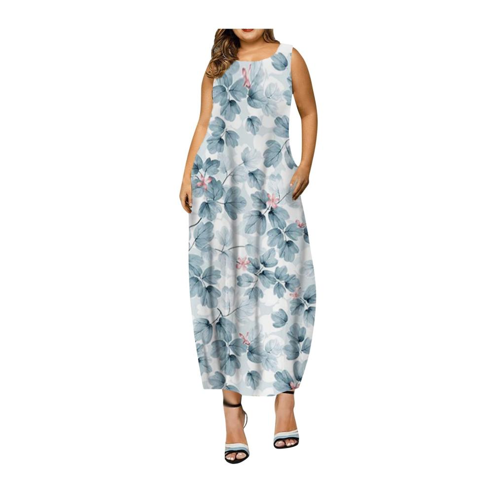 03-marine Sommerkleid Damen Kurz