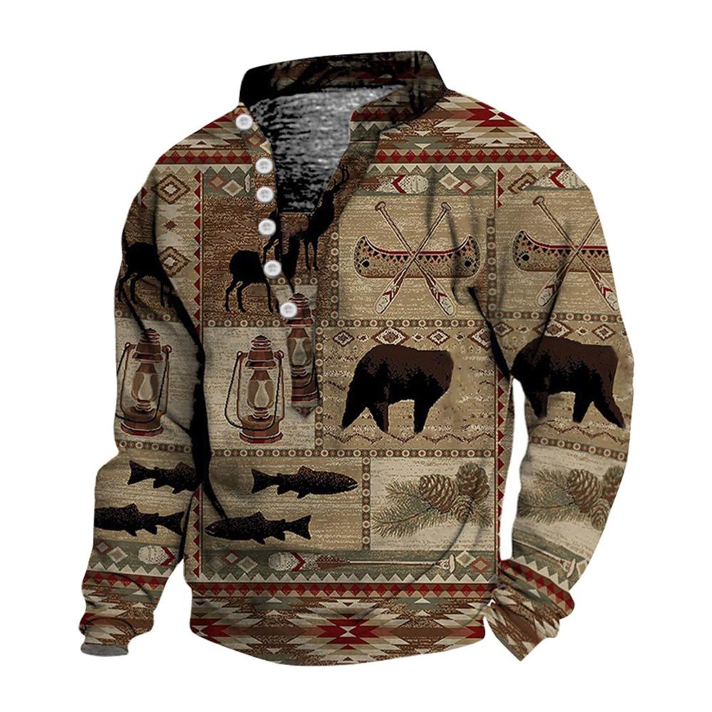 04khaki Kapuzenpullover für Herren