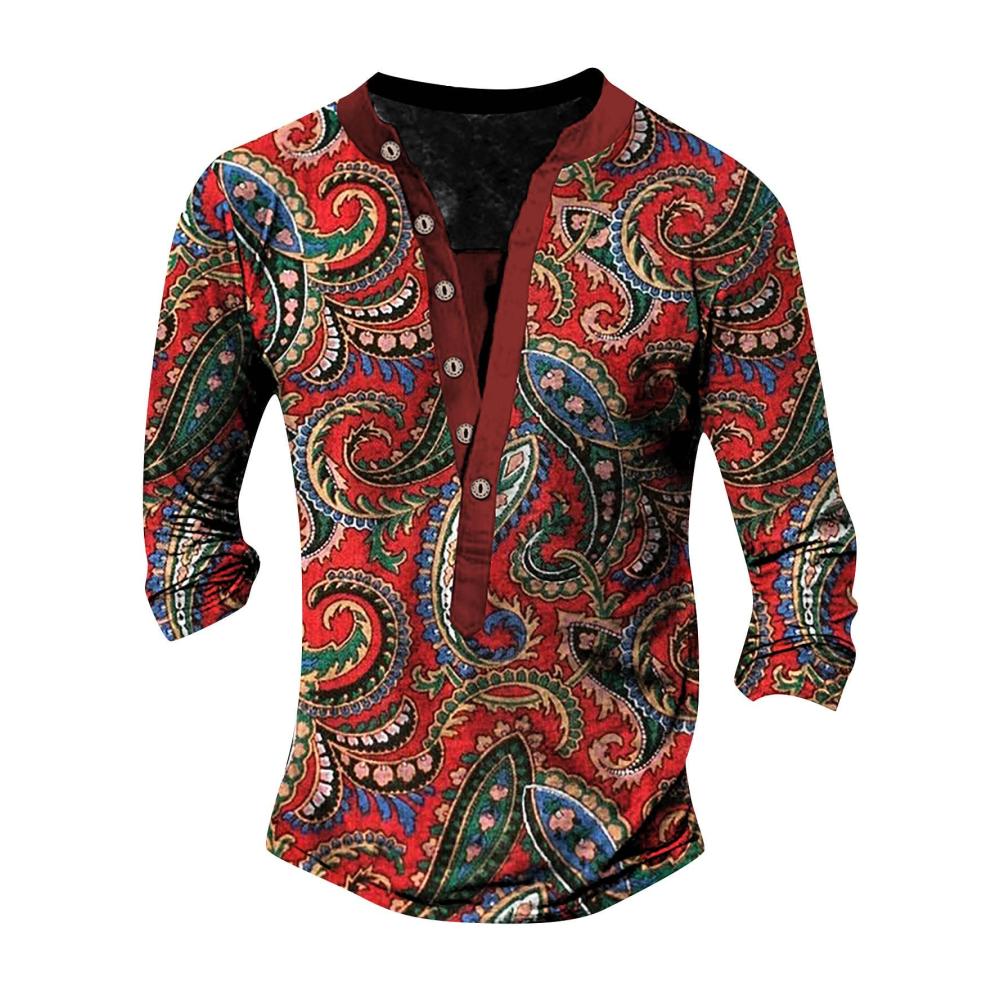 04rot Langarmshirts für Herren