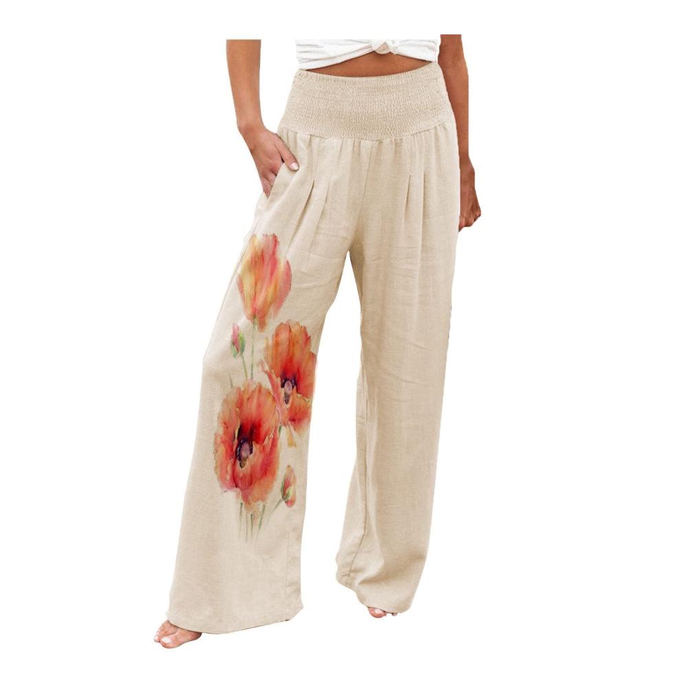 01-orange Damen Hosen Sommer