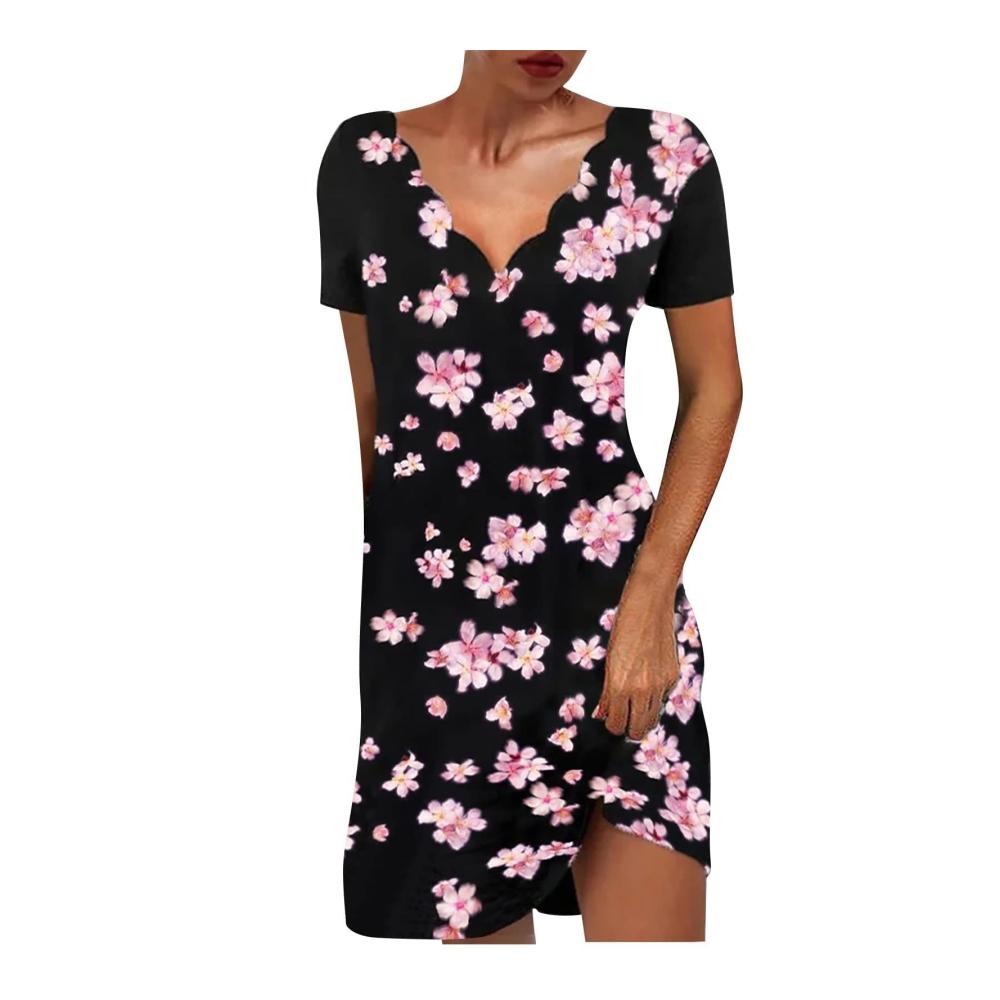 03-pink Sommerkleider Damen
