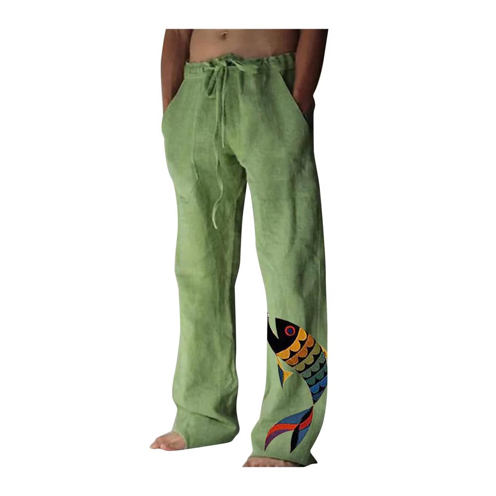03-grün Hosen Herren Sommer