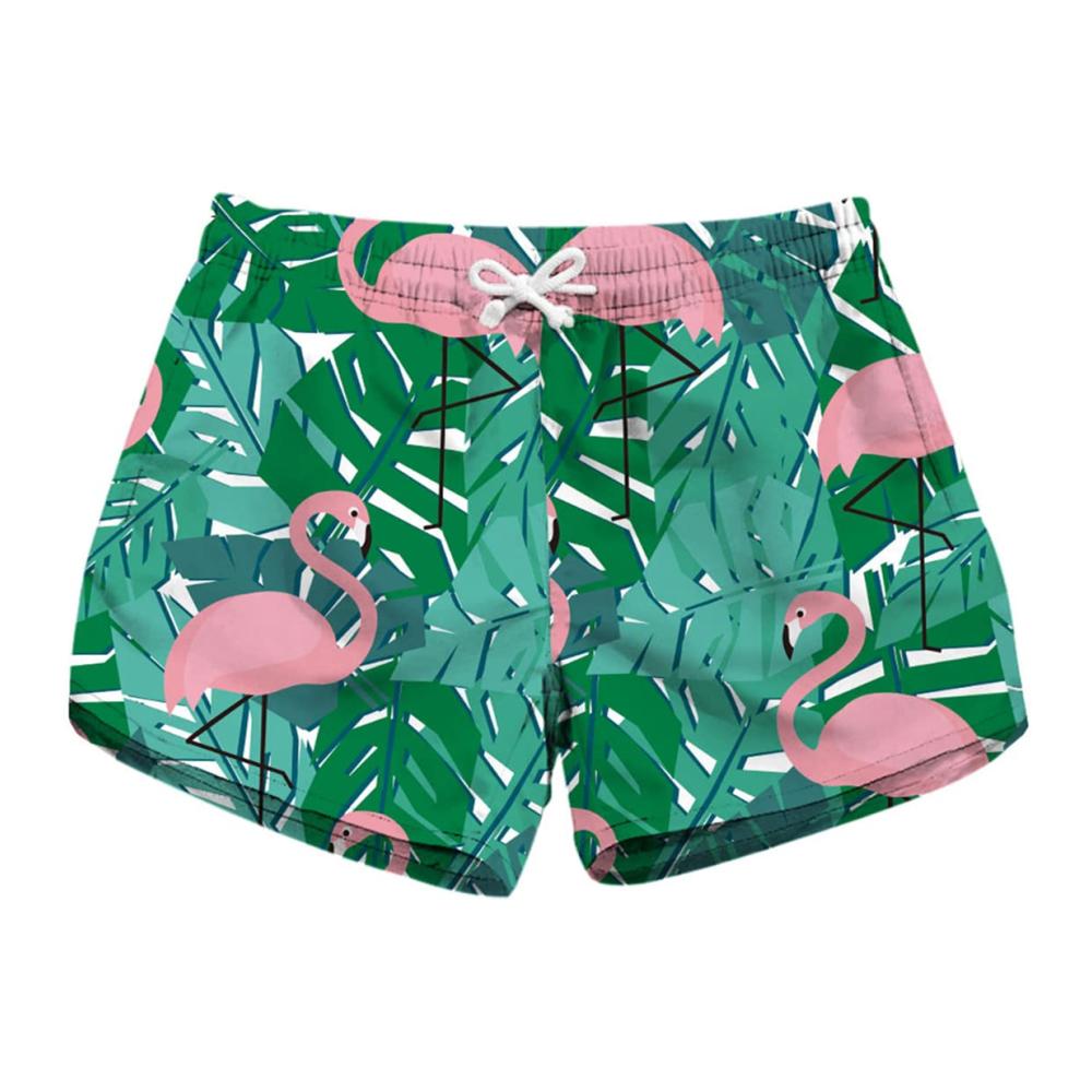 Grüne Blätter Rosa Flamingo