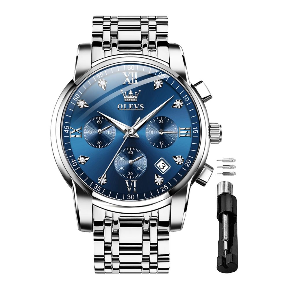 Silber/Blau