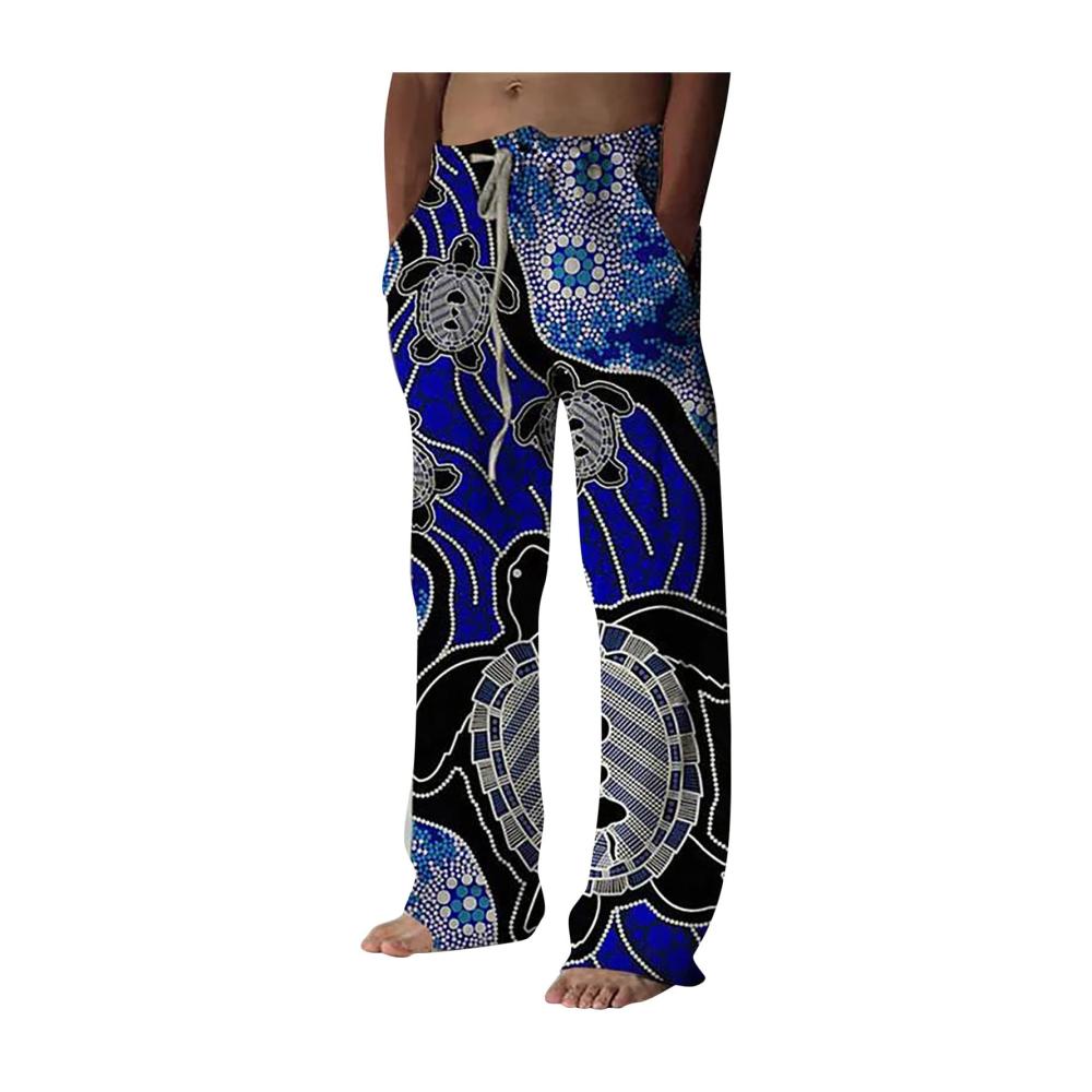 01-blau Hosen Herren Sommer