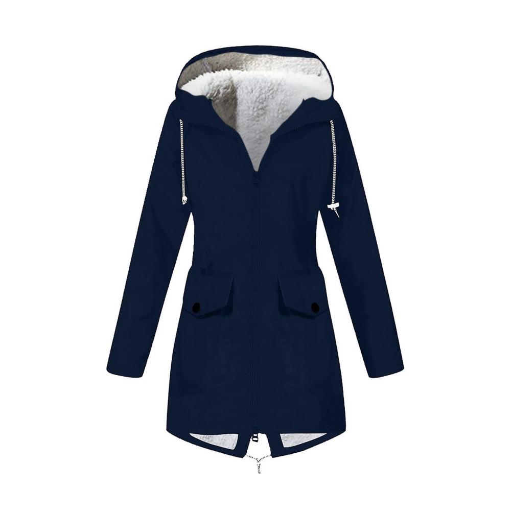 04-Marine Damen Regenjacke Wasserdicht