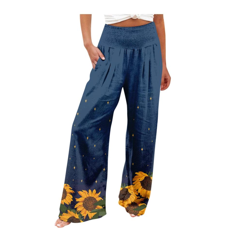 03-blau Damen Hosen Sommer