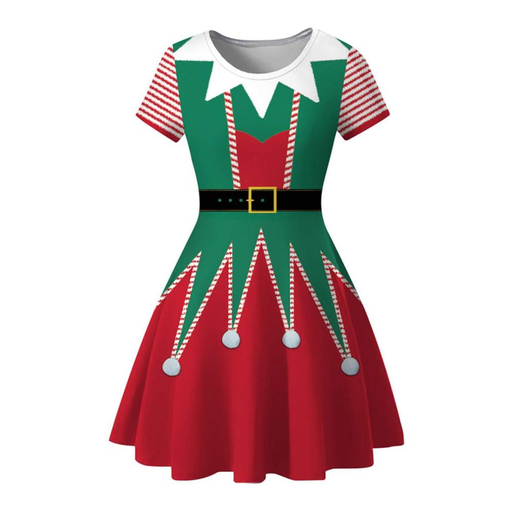 Rote und Weiße Streifen Weihnachtselfe