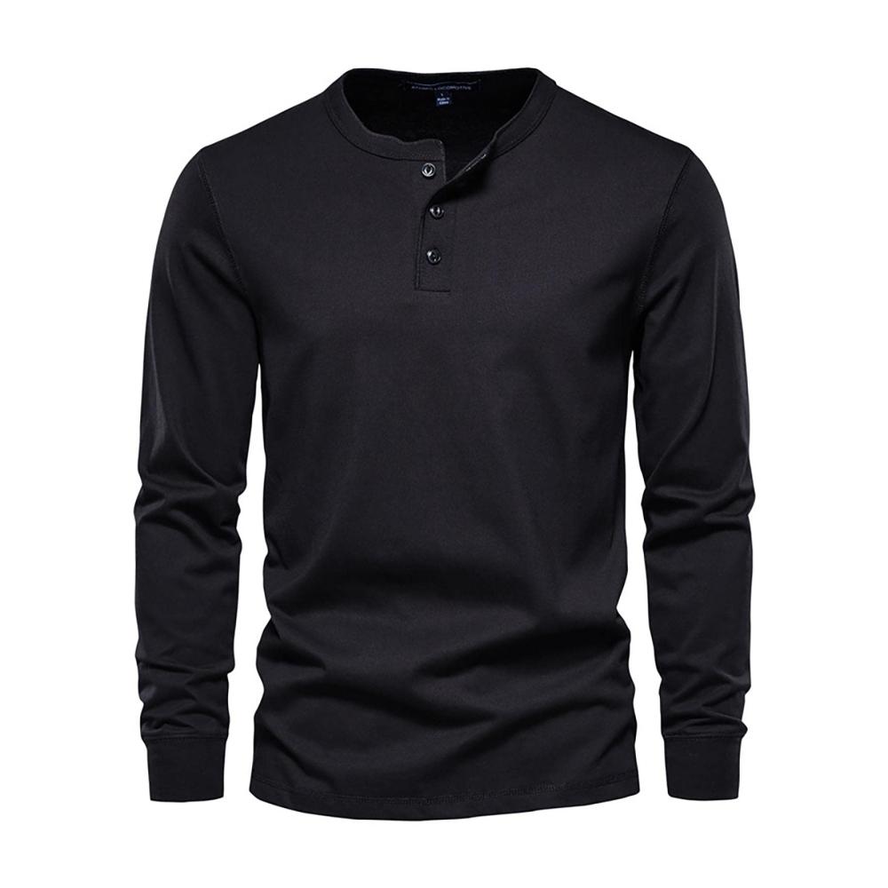 01schwarz Langarmshirts für Herren