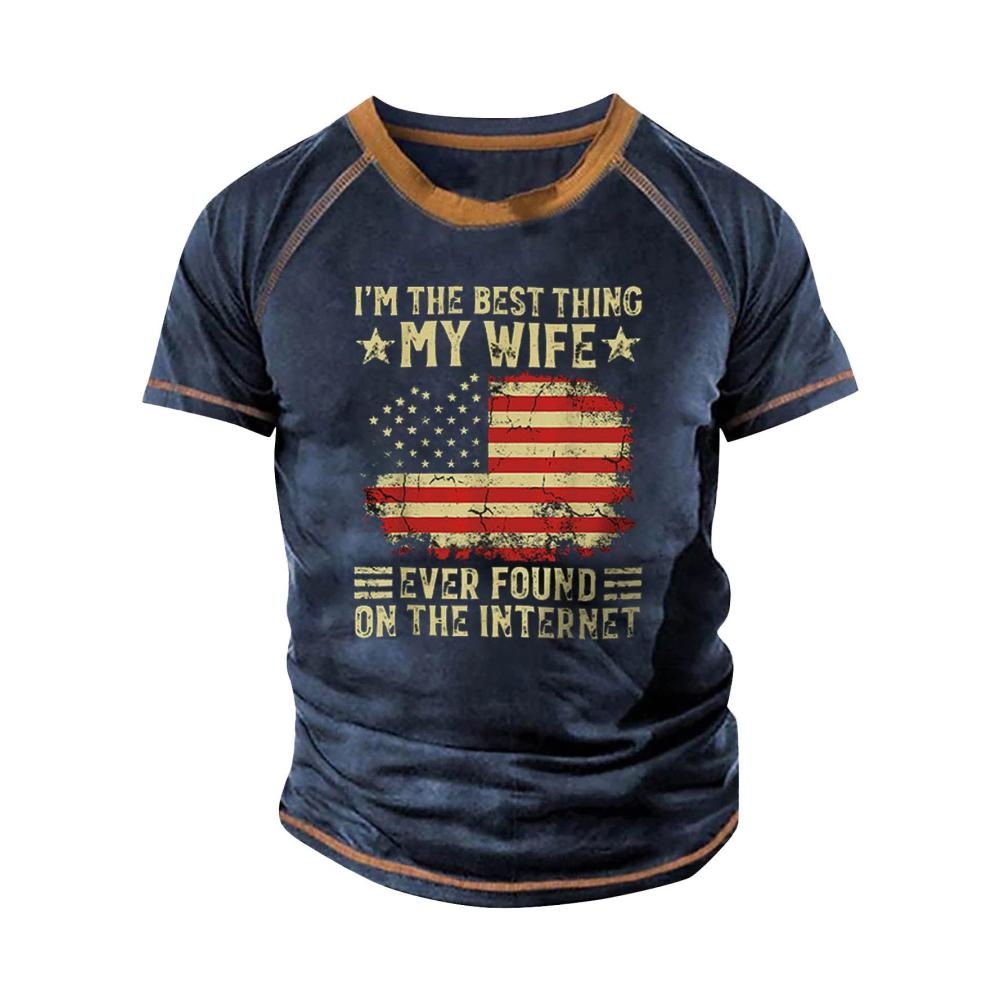 04-marine Kurzarm Shirts Herren