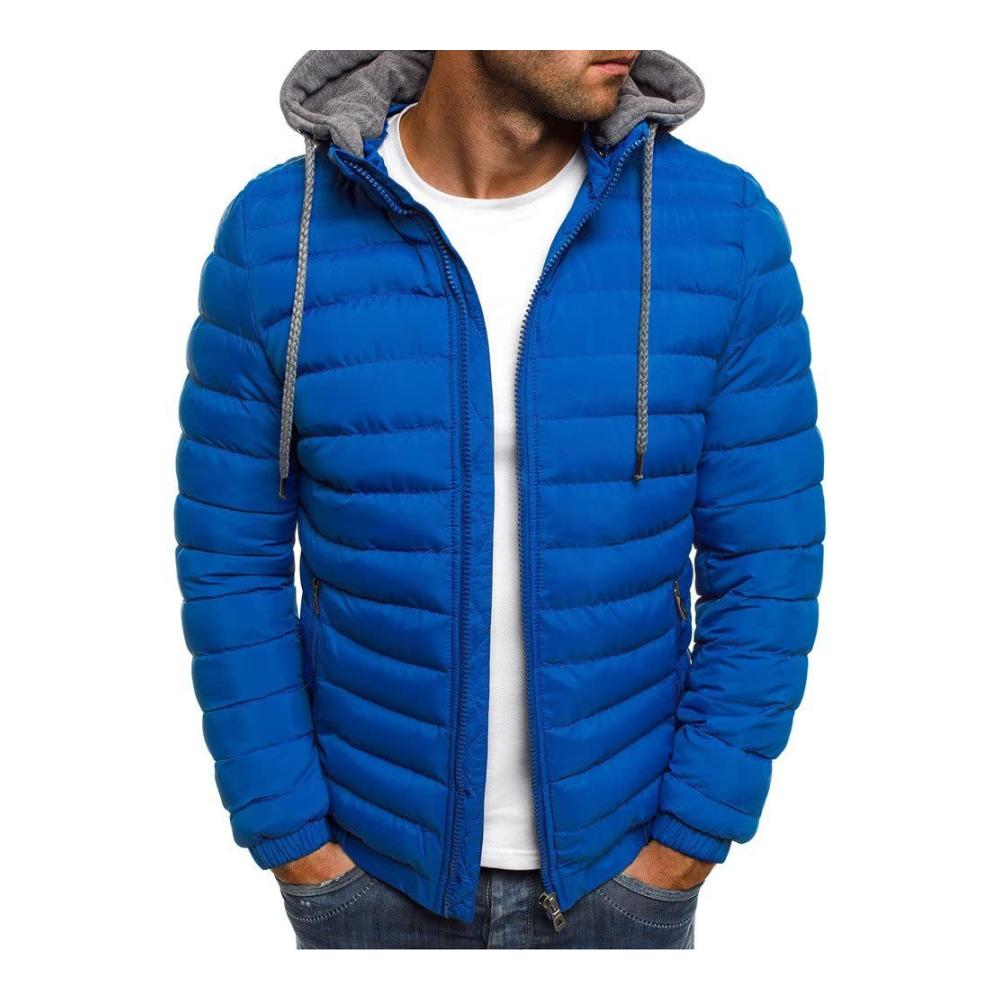 01blau Coat herren