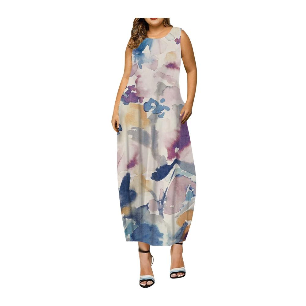 03-helles Lila Sommerkleid Damen Kurz