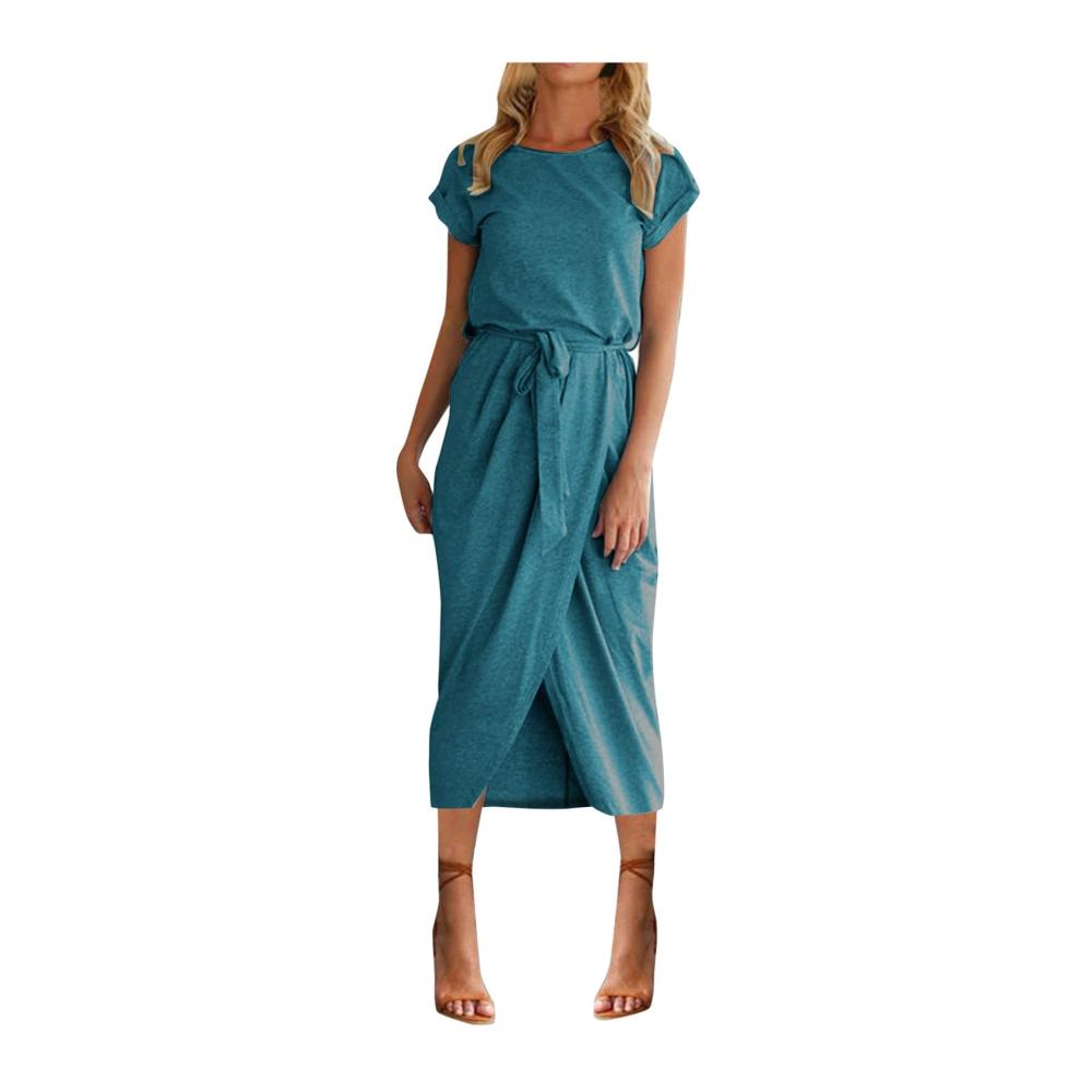 02-cyan Sommerkleid Damen