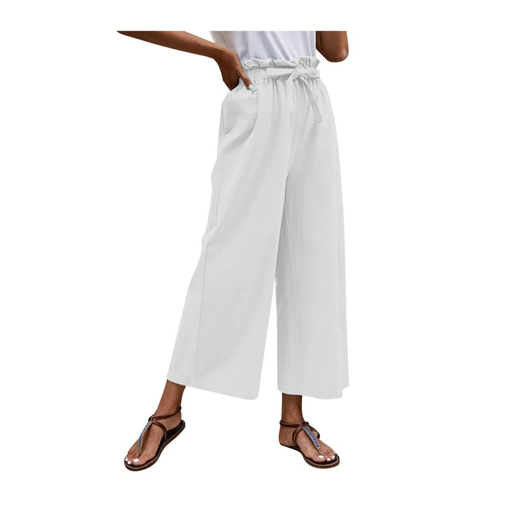 03-weiß Damen Hosen Sommer