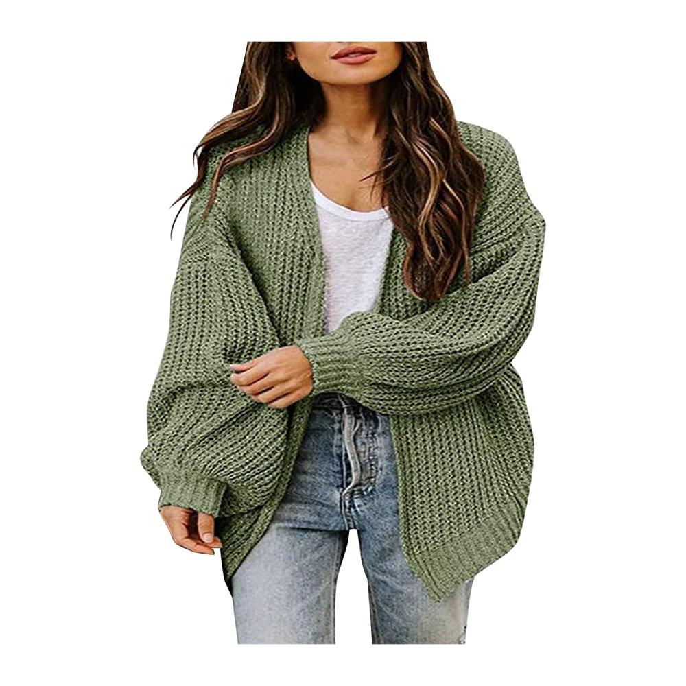 01-grün Strickjacken für Damen